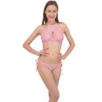 Drawing-2 Sketchpad Cross Front Halter Bikini Set