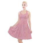 Drawing-2 Sketchpad Halter Party Swing Dress 