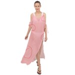 Drawing-2 Sketchpad Maxi Chiffon Cover Up Dress