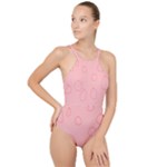 Drawing-2 Sketchpad High Neck One Piece Swimsuit