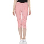 Drawing-2 Sketchpad Inside Out Lightweight Velour Capri Leggings 