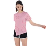 Drawing-2 Sketchpad Asymmetrical Short Sleeve Sports Tee