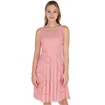 Drawing-2 Sketchpad Knee Length Skater Dress With Pockets
