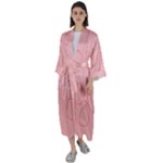 Drawing-2 Sketchpad Maxi Satin Kimono