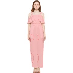 Draped Sleeveless Chiffon Jumpsuit 