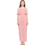 Drawing-2 Sketchpad Draped Sleeveless Chiffon Jumpsuit