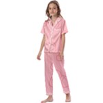 Drawing-2 Sketchpad Kids  Satin Short Sleeve Pajamas Set