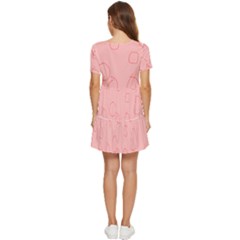 Tiered Short Sleeve Babydoll Dress 