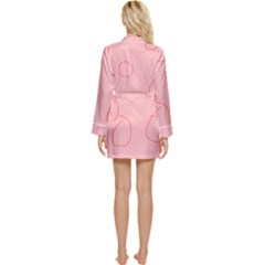 Long Sleeve Satin Robe 
