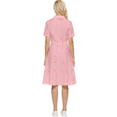 Button Top Knee Length Dress 