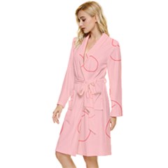 Long Sleeve Velvet Robe 