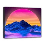 Outrun-vaporwave-hd-wallpaper-preview Canvas 14  x 11  (Stretched)