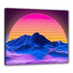 Outrun-vaporwave-hd-wallpaper-preview Canvas 24  x 20  (Stretched)