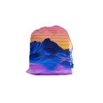 Outrun-vaporwave-hd-wallpaper-preview Drawstring Pouch (Small)