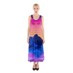 Outrun-vaporwave-hd-wallpaper-preview Sleeveless Maxi Dress