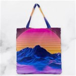 Outrun-vaporwave-hd-wallpaper-preview Grocery Tote Bag