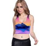 Outrun-vaporwave-hd-wallpaper-preview Racer Back Crop Top