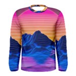 Outrun-vaporwave-hd-wallpaper-preview Men s Long Sleeve Tee