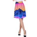 Outrun-vaporwave-hd-wallpaper-preview A-Line Skirt