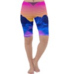 Outrun-vaporwave-hd-wallpaper-preview Cropped Leggings 