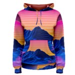 Outrun-vaporwave-hd-wallpaper-preview Women s Pullover Hoodie