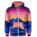 Outrun-vaporwave-hd-wallpaper-preview Men s Zipper Hoodie