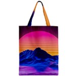 Outrun-vaporwave-hd-wallpaper-preview Zipper Classic Tote Bag