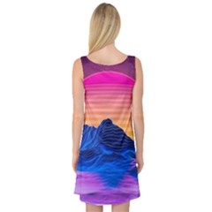 Sleeveless Satin Nightdress Back Sleeveless Satin Nightdress Back