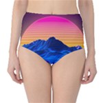 Outrun-vaporwave-hd-wallpaper-preview Classic High-Waist Bikini Bottoms