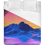 Outrun-vaporwave-hd-wallpaper-preview Duvet Cover (California King Size)