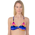 Outrun-vaporwave-hd-wallpaper-preview Reversible Tri Bikini Top