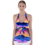 Outrun-vaporwave-hd-wallpaper-preview Babydoll Tankini Top
