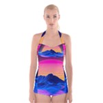 Outrun-vaporwave-hd-wallpaper-preview Boyleg Halter Swimsuit 