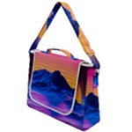 Outrun-vaporwave-hd-wallpaper-preview Box Up Messenger Bag