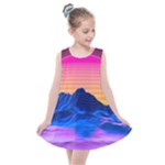 Outrun-vaporwave-hd-wallpaper-preview Kids  Summer Dress