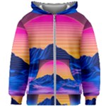 Outrun-vaporwave-hd-wallpaper-preview Kids  Zipper Hoodie Without Drawstring