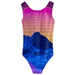 Outrun-vaporwave-hd-wallpaper-preview Kids  Cut-Out Back One Piece Swimsuit