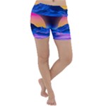 Outrun-vaporwave-hd-wallpaper-preview Lightweight Velour Yoga Shorts