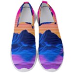 Outrun-vaporwave-hd-wallpaper-preview Men s Slip On Sneakers
