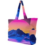 Outrun-vaporwave-hd-wallpaper-preview Simple Shoulder Bag