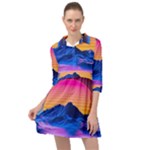 Outrun-vaporwave-hd-wallpaper-preview Mini Skater Shirt Dress