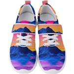 Outrun-vaporwave-hd-wallpaper-preview Men s Velcro Strap Shoes