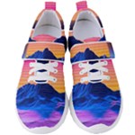 Outrun-vaporwave-hd-wallpaper-preview Women s Velcro Strap Shoes