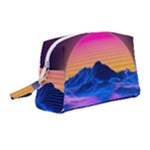 Outrun-vaporwave-hd-wallpaper-preview Wristlet Pouch Bag (Medium)
