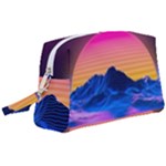 Outrun-vaporwave-hd-wallpaper-preview Wristlet Pouch Bag (Large)