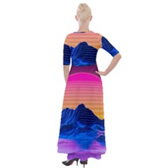 Half Sleeves Maxi Dress 