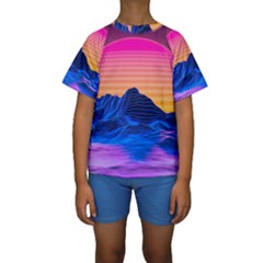 Kids  Short Sleeve Swimwear 