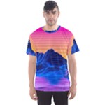 Outrun-vaporwave-hd-wallpaper-preview Men s Sport Mesh Tee
