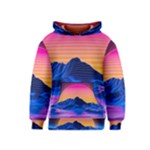 Outrun-vaporwave-hd-wallpaper-preview Kids  Pullover Hoodie