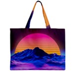 Outrun-vaporwave-hd-wallpaper-preview Zipper Mini Tote Bag